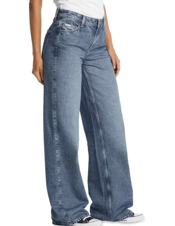 Guess Jeans G11 Wide Leg Jeans in Medium Used Wash