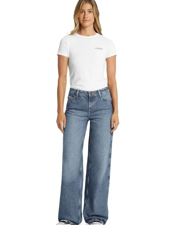 Guess Jeans G11 Wide Leg Jeans in Medium Used Wash