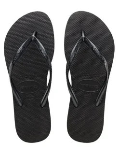 Havaianas Slim Thongs in Black