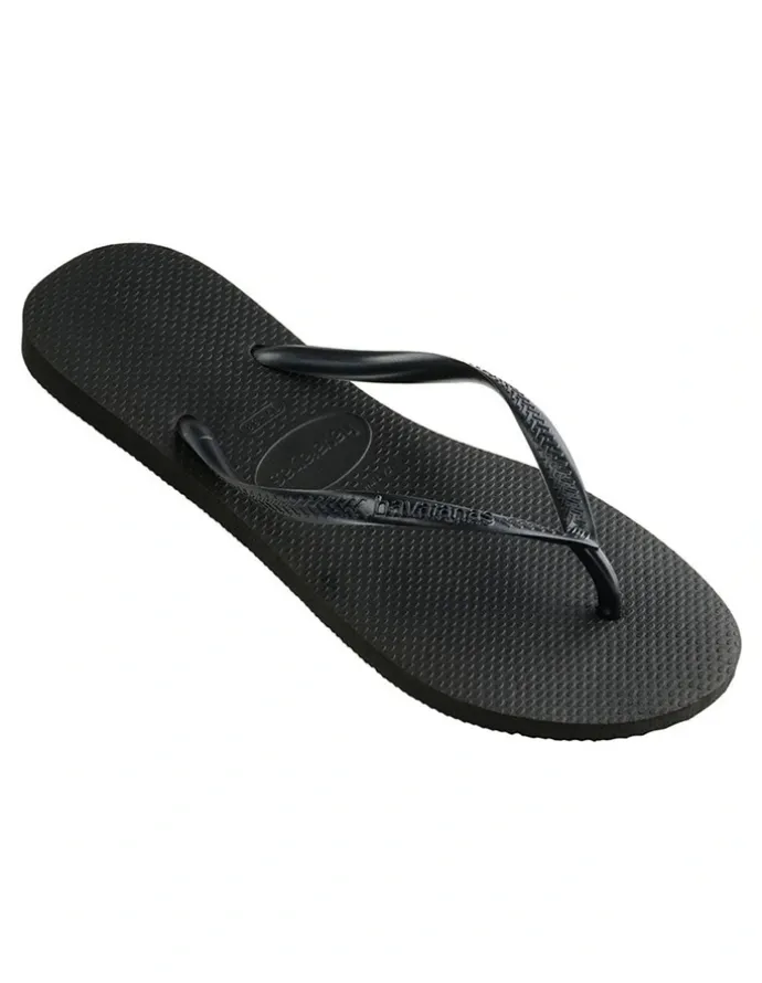 Havaianas Slim Thongs in Black