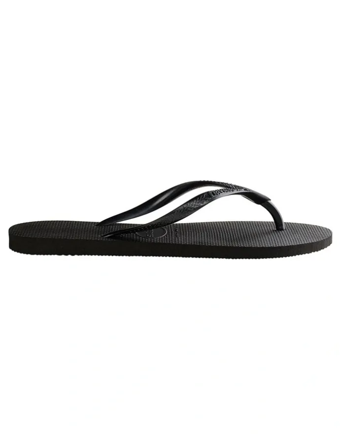 Havaianas Slim Thongs in Black