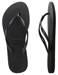 Havaianas Slim Thongs in Black