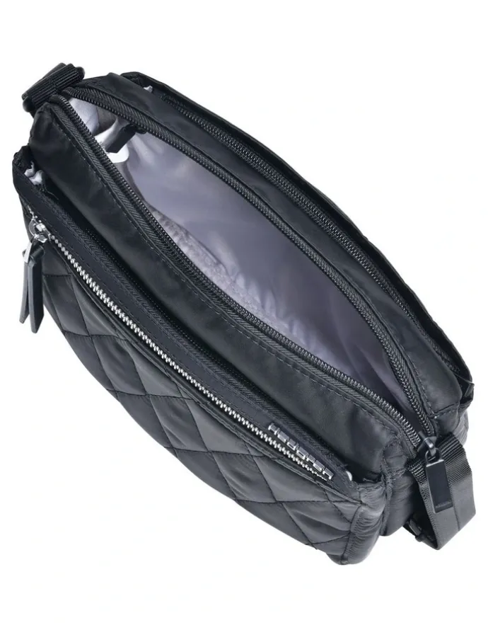 Hedgren Eye Quilted Crossbody Bag in Black