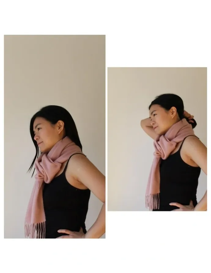 Heirloom Cashmere Cashmere Woven Scarf in Pink
