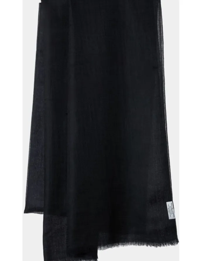 Heirloom Cashmere Cashmere Lightweight Wrap in Black