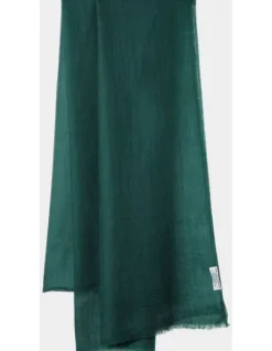 Heirloom Cashmere Cashmere Lightweight Shawl in Emerald