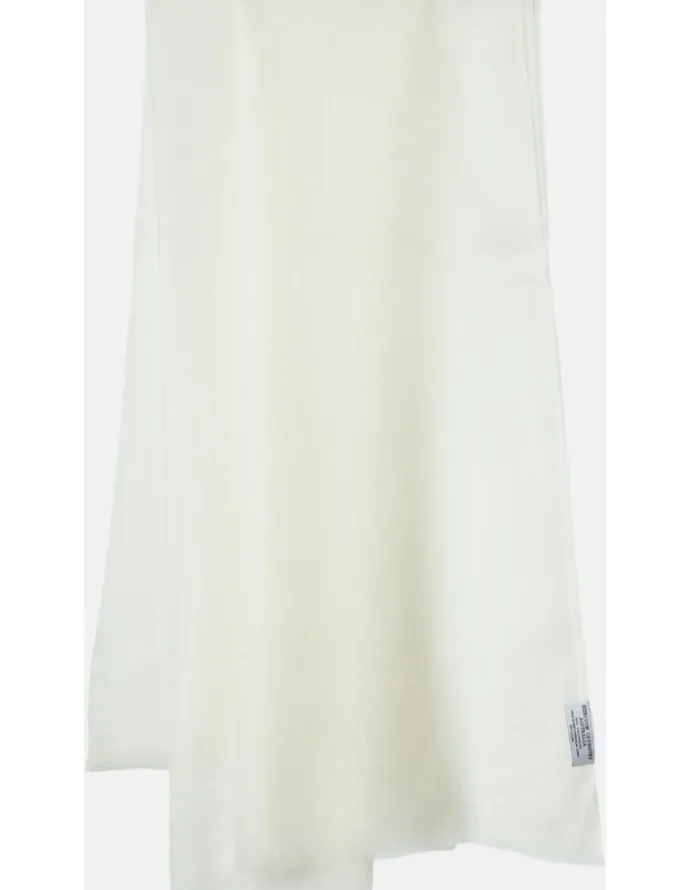 Heirloom Cashmere Cashmere Lightweight Shawl in Ivory