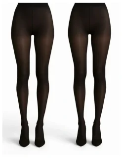 High Heel Jungle 40 Denier Sculpt Opaque Tights- 2 Pairs