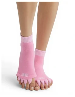 High Heel Jungle After Party Silicon Toe Socks Separators in Pink