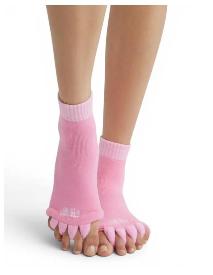 High Heel Jungle After Party Silicon Toe Socks Separators in Pink