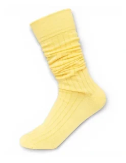 High Heel Jungle Arcade Tall Socks in Yellow