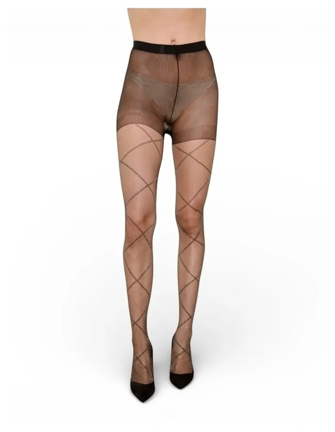 High Heel Jungle Bridget Metallic Thread Sheer Tights