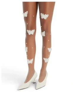 High Heel Jungle Butterfly Kisses Tights