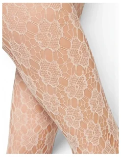 High Heel Jungle Floral Fishnet Tights