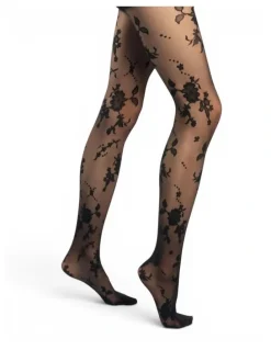High Heel Jungle Floral Sheer Tights