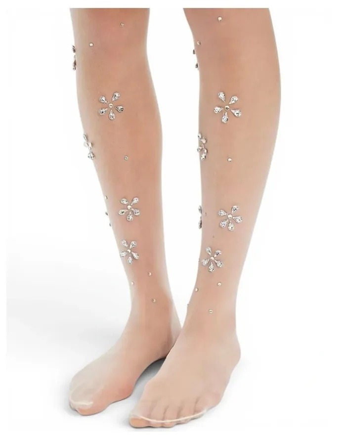 High Heel Jungle Glac Fleur Tights