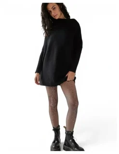 High Heel Jungle Glitter Fishnet Tights