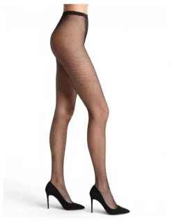 High Heel Jungle Glitter Fishnet Tights