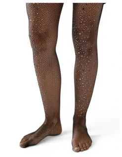 High Heel Jungle Glitter Fishnet Tights