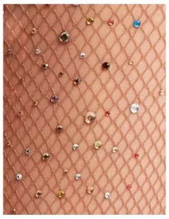 High Heel Jungle Glitter Fishnet Tights