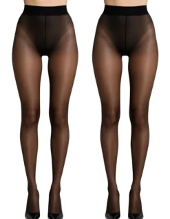 High Heel Jungle High Heel Jungle 15 Denier Glazed Finish Tights - 2 Pack