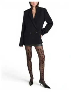 High Heel Jungle Leopard Print Tights