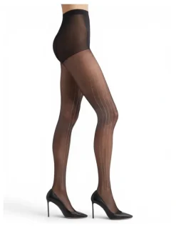High Heel Jungle Linear Crystal Tights