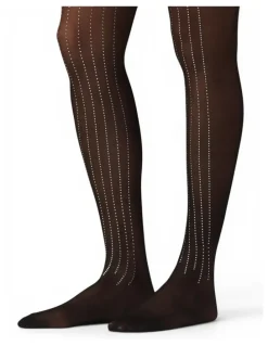 High Heel Jungle Linear Crystal Tights