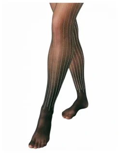 High Heel Jungle Linear Crystal Tights