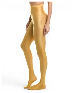 High Heel Jungle Liquid Metal Tights