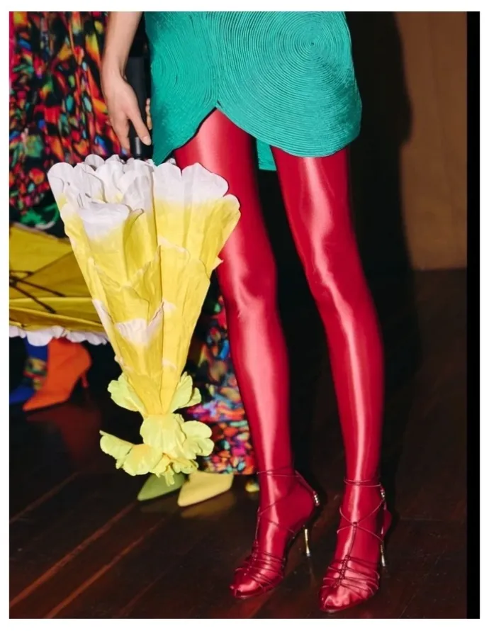 High Heel Jungle Mercury Tights
