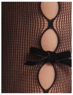 High Heel Jungle Pearl Bow Peek A Bow Tights
