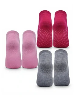 High Heel Jungle Peek Grip Socks 3 Pack in Multi