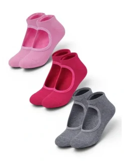 High Heel Jungle Peek Grip Socks 3 Pack in Multi