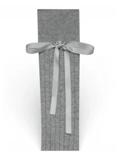 High Heel Jungle Prima Cotton With Satin Ribbon Socks in Grey