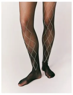 High Heel Jungle Richie Diamond Crystal Tights