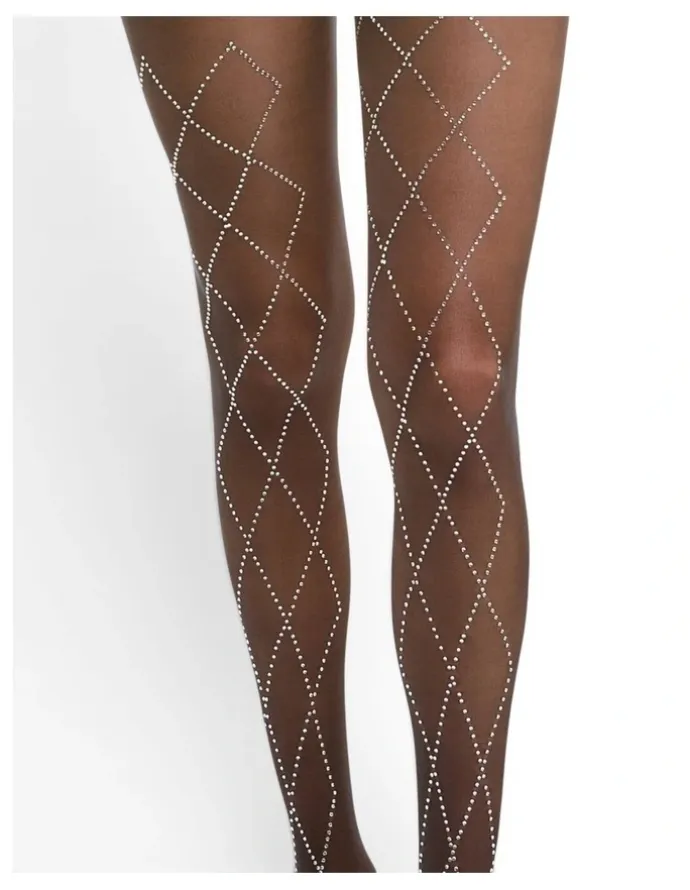 High Heel Jungle Richie Diamond Crystal Tights