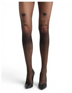 High Heel Jungle Rose Tattoo Tights