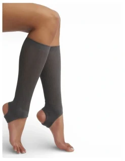 High Heel Jungle Show Pony Fine Strirrup Socks in Grey