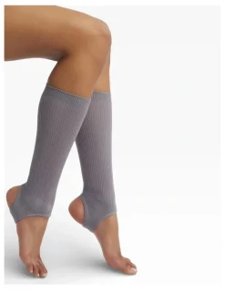 High Heel Jungle Show Pony Fine Strirrup Socks in Grey