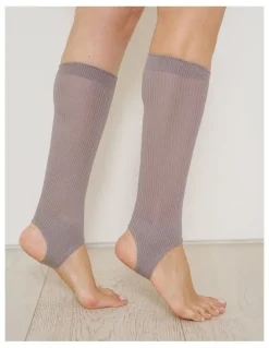 High Heel Jungle Show Pony Fine Strirrup Socks in Grey