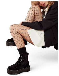 High Heel Jungle Sweet Heart Fishnet Tights