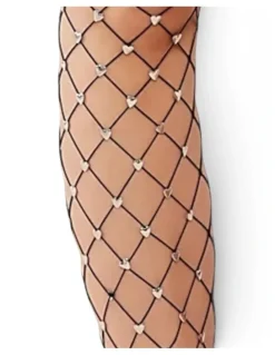 High Heel Jungle Sweet Heart Fishnet Tights