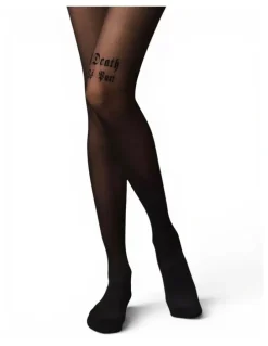 High Heel Jungle Til Death Do Us Part Premium Velvet Flocking Tights