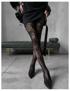 High Heel Jungle Venise Lace Fishnet Tights