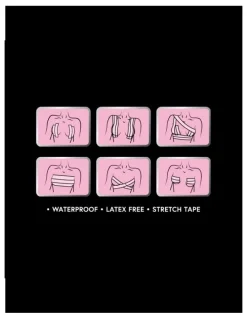 Hollywood Fashion Secrets Transparent Boob Tape XL Wide 7.5cm x 5m