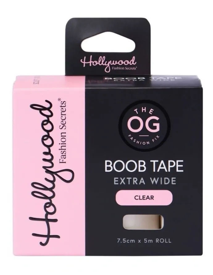 Hollywood Fashion Secrets Transparent Boob Tape XL Wide 7.5cm x 5m