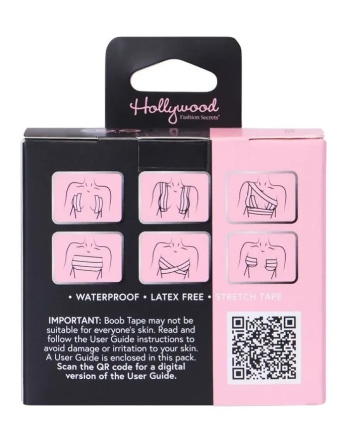 Hollywood Fashion Secrets Transparent Boob Tape XL Wide 7.5cm x 5m