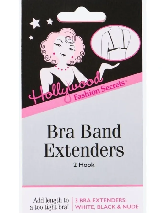 Hollywood Fashion Secrets Bra Band Extenders in Clear