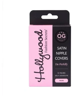 Hollywood Fashion Secrets Satin Nipple Covers in Nude